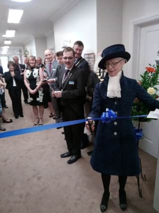 The grand opening of the extension.