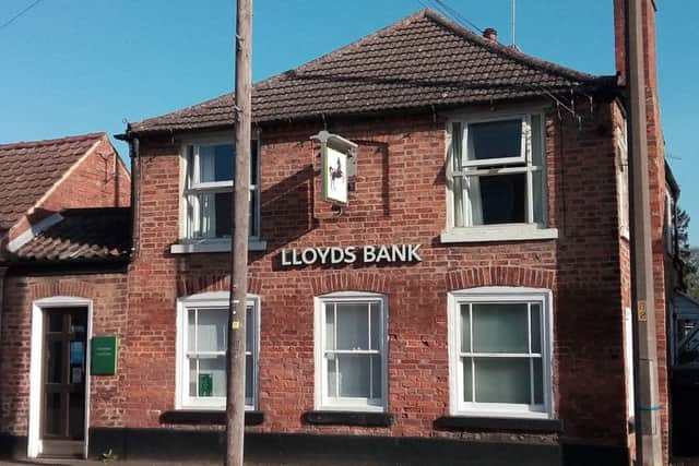 Set to close - the Lloyds Bank branch in Heckington. EMN-170604-140120001