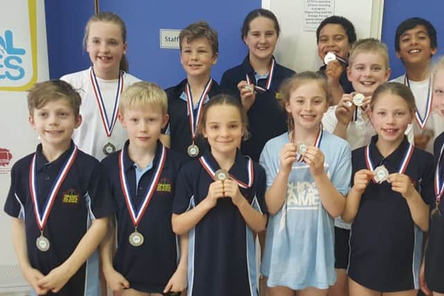The Grasby Primary School swim team pushed a strong St Hugh's team all of the way EMN-170604-171222002