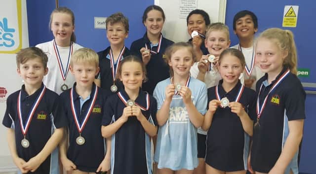 The Grasby Primary School swim team pushed a strong St Hugh's team all of the way EMN-170604-171222002