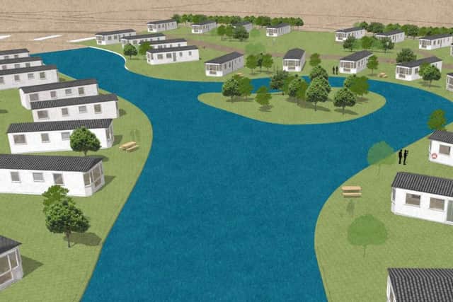 Plans for the £9.5m luxury holiday village in Ingoldmells which have been granted outline planning permission. Photo: Previously supplied by Stuart Hardy from a summary document.