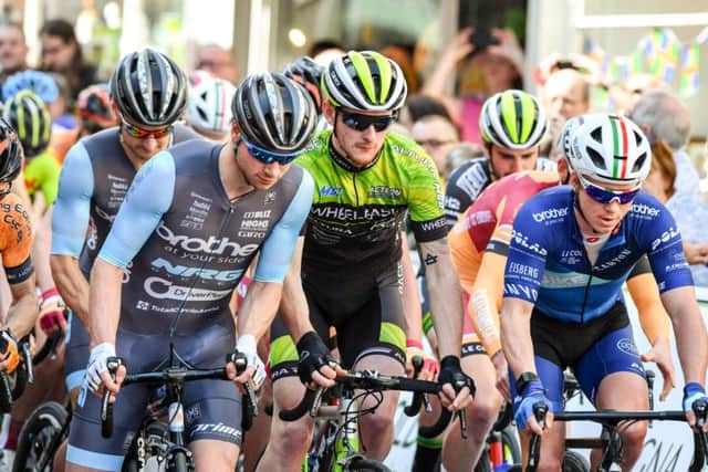 Tour of the Wolds - The start of the men's race. Photo: John Aron.
