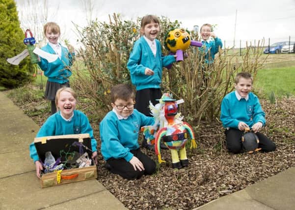 Theddlethorpe Academy (back l-r) Sophie Rigley, Isla Hallam, Jack Drew and (front l-r) Maddison Walton, Harrison Mudie and Keagan Marper (corr) all Years 1&2.