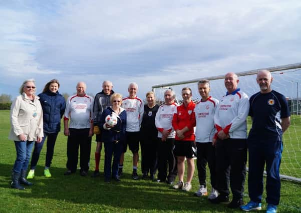 Caistor Town Council, sportsground, Tennyson FC and the FA are helping launch the walking football initiative. EMN-170418-110448001
