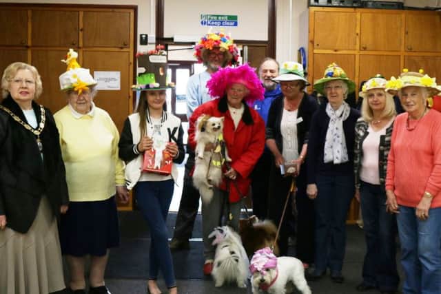 An Easter bonnet contest was recently held at The Meridale Centre.