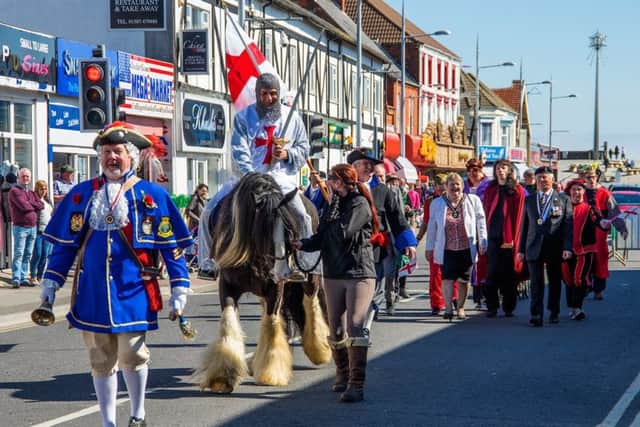 Celebrate St George's Day in Mablethorpe.