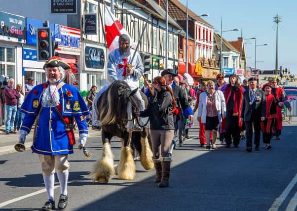 Celebrate St George's Day in Mablethorpe.