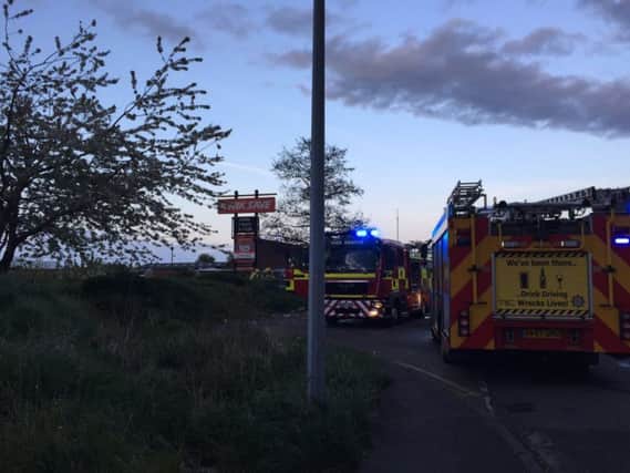 Firefighters were called to the former Kwiksave building in Skegness. ANL-170416-095506001