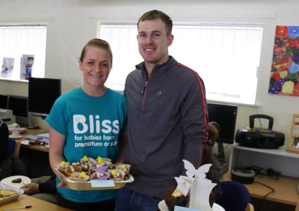 Gemma and Lian Jaines pictured at the cake sale held last week.