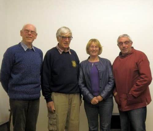 Mary Silverton with other officials from the HHHS and Rob Bakewell, chairman of the Photographic Society