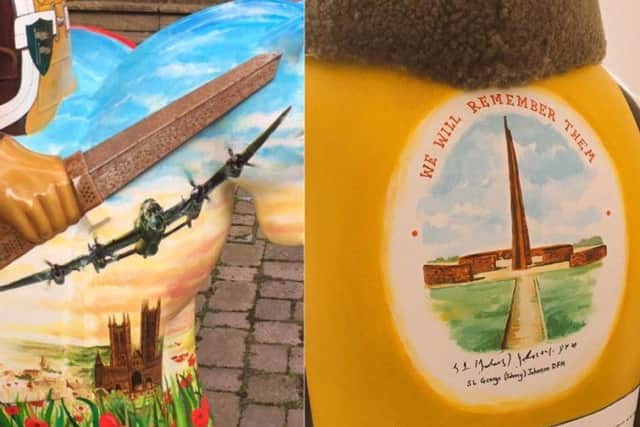 Close ups of the artwork on the Knight of the Skies. EMN-170417-125445001
