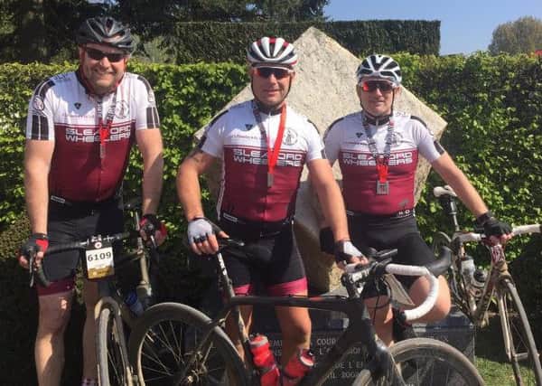 Paul Burrows, Matt Everton, and Rob Frisby rode the Paris-Roubaix EMN-170420-131144002