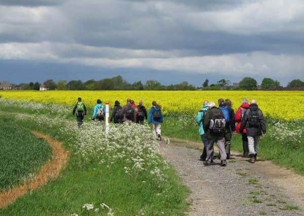 Stride out to enjoy the Wolds countryside.