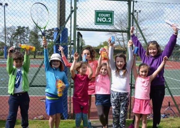 Pictured, from left, are Anthony Craigs, Ivy Hockley, Violet Hockley, Charlotte Lauder, Alice Lauder, Rosie Scullion, Hannah Lauder, Wendy Baxter.