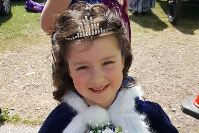 Sutton on Sea youngster Faith Leek wrote to Queen about being a Carnival Princess.