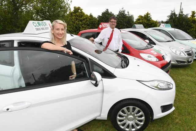 Gemma Barker with owner of Clover, Bob Taylor-Watson.