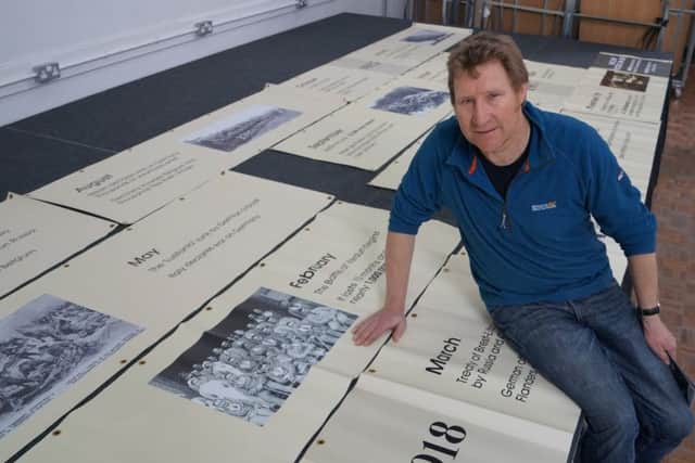 Martin Foster spotted his grandfather, George Foster, in a picture on the Societys timeline of World War One. EMN-170105-094541001