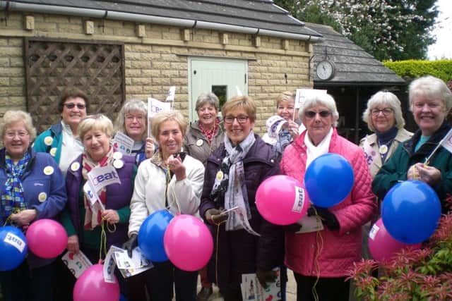 Members of The Inner Wheel Club of Sleaford Kesteven walking for BEAT. EMN-170505-092028001