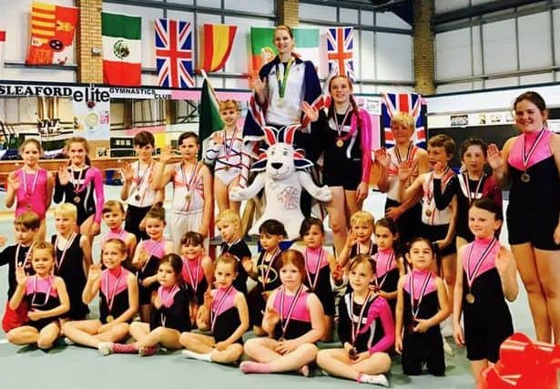 Bryony Page is centre stage on her visit to Sleaford Elite Gymnastics Club EMN-170405-115258002