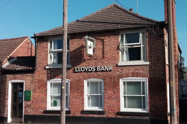 The Lloyds Bank branch in Heckington High Street due to close. EMN-170505-144122001