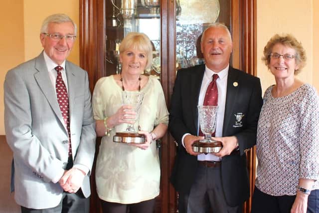 Pictured, from left, are Howard Greenwood, Fliss Smith, Colin Trestrail and Myra Greenwood.