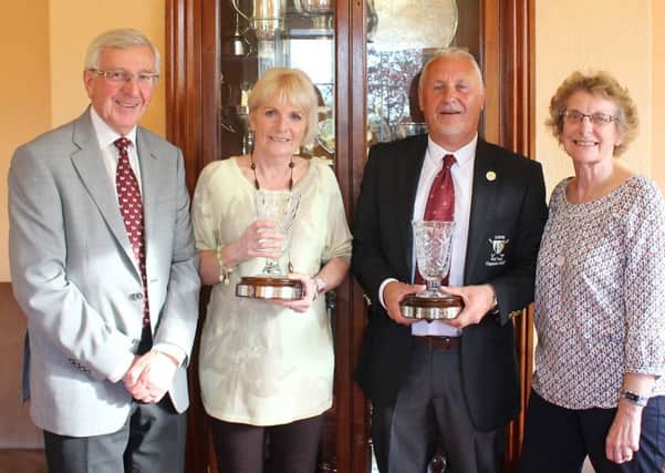 Pictured, from left, are Howard Greenwood, Fliss Smith, Colin Trestrail and Myra Greenwood.