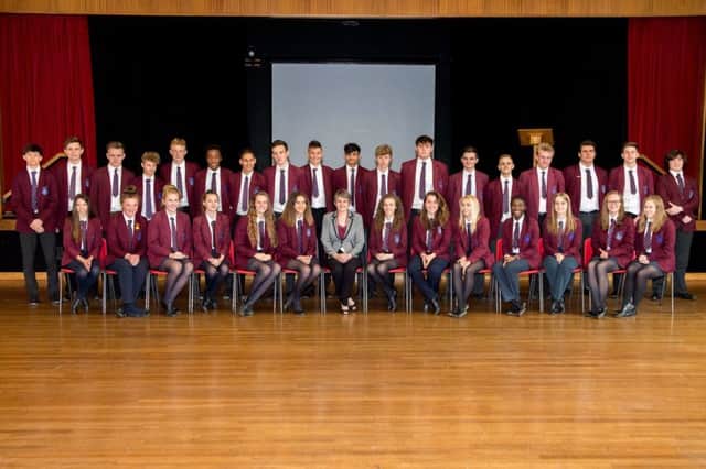 Sports award winners at Queen Elizabeth Grammar School.