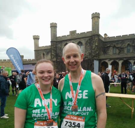 Fundraising pair ... Nigel Johnson and daughter Amy.