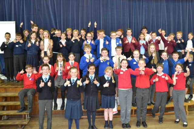 The 48 pupils who took part in the annual maths challenge. EMN-171205-151223001