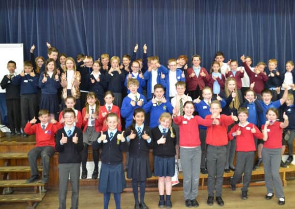 The 48 pupils who took part in the annual maths challenge. EMN-171205-151223001