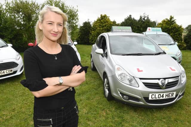 Gemma Barker, a qualified driving instructor at 23.