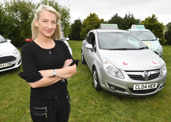 Gemma Barker, a qualified driving instructor at 23.