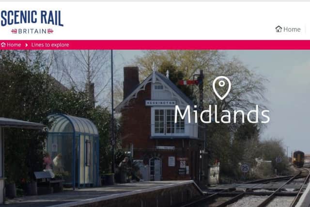 The new Scenic Rail Britain website features Poacher Line through Ancaster, Sleaford and Heckington. EMN-170516-174004001