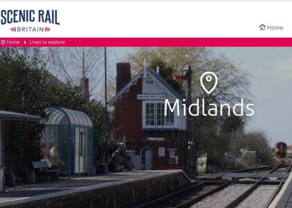 The new Scenic Rail Britain website features Poacher Line through Ancaster, Sleaford and Heckington. EMN-170516-174004001