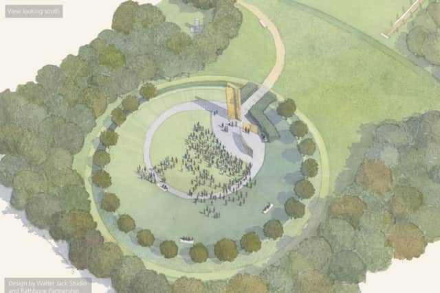 An artists impression of the planned memorial