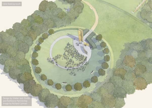 An artists impression of the planned memorial
