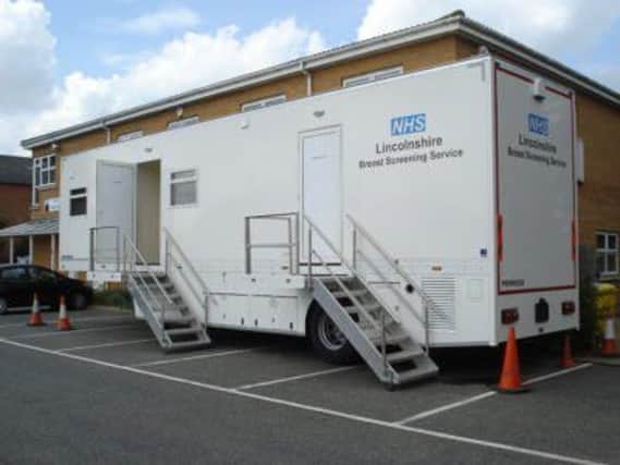 The mobile breast screening unit