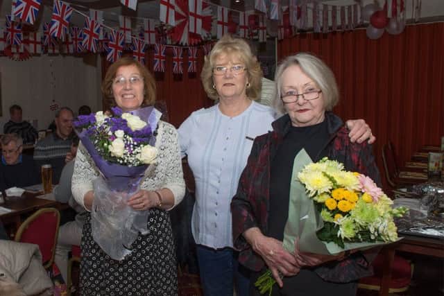 Club secretary Stephanie Gregory (centre) and organisers Margaret Gale (right) and Pat Gatton.