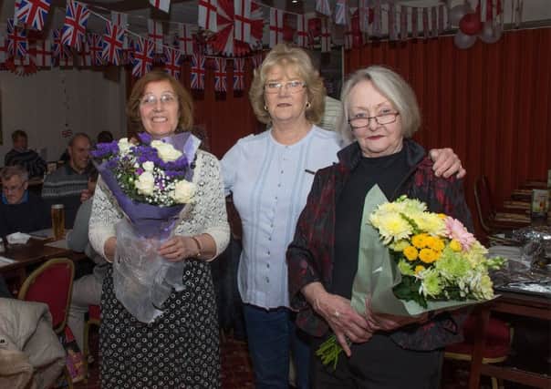 Club secretary Stephanie Gregory (centre) and  organisers Margaret Gale (right) and Pat Gatton.