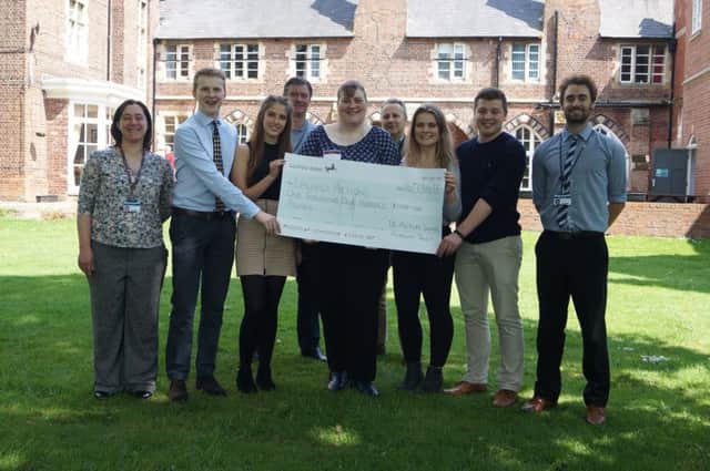 Donation to Epilepsy Action by De Aston sixth formers EMN-170519-161244001