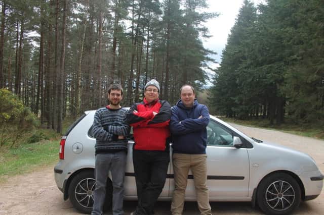 Peter Randall, his uncle Simon and their friend Shaun who are taking part in the Mongol Rally in July EMN-170523-135744001
