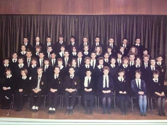 Reay for a reunion: The QEGS school  year from 1987. Photo: Sarah Atherton