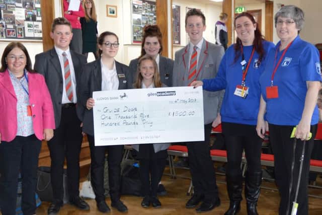 Pupils have raised £1,500 to sponsor a dog through Guide Dogs. EMN-170525-162028001