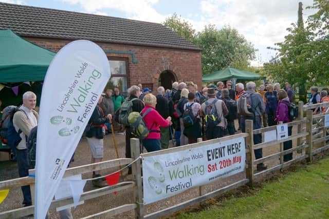 More than 100 people set off from walks at the launch event in Claxby EMN-170522-091413001