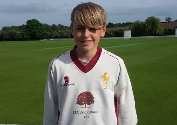 Lincs Under 15s county cricketer Alex Bell took 3 for 22 for Louth Taverners on debut EMN-170522-100135002