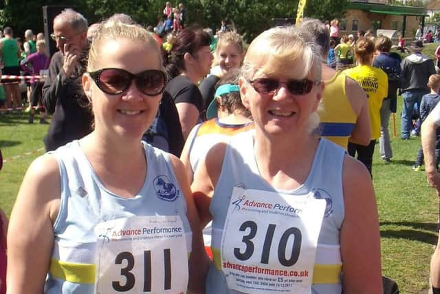 Andrea Mettam (left) and Debbie Jinks clocked 10k personal bests at Eye EMN-170522-111104002