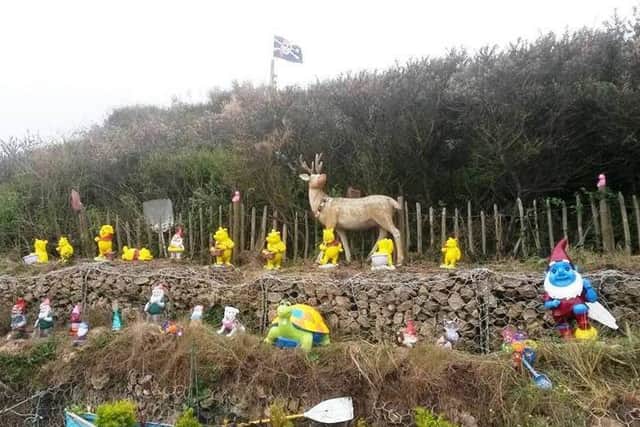 Gnome man's land on Mablethorpe's North Promenade now has over 100 pieces.