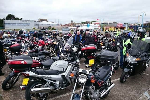 The trial run of the Biker Biscuit Rally stops off at Skegness earlier this month. EMN-170525-155419001