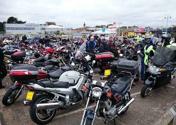 The trial run of the Biker Biscuit Rally stops off at Skegness earlier this month. EMN-170525-155419001