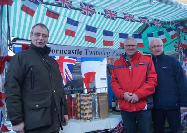 Members of the Horncastle Twinning Association on their stall at last year's Christmas market EMN-170524-153040001